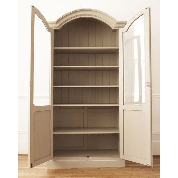 French-Style Glazed Display Cabinet – Handcrafted Solid Wood - Image 2